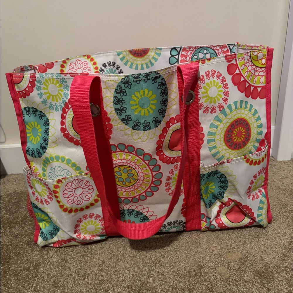 Colorful Patterned Thirty One Tote Bag